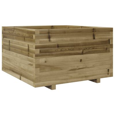 vidaXL Sodo lovelis, 80x80x49,5cm, impregnuota pušies mediena