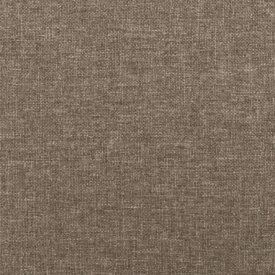 vidaXL Galvūgalis su auselėmis, taupe, 203x23x118/128cm, audinys