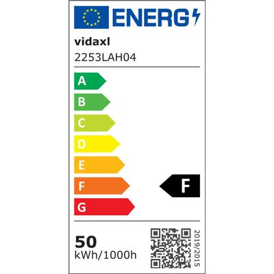 vidaXL LED prožektorius su rankena, šiltos baltos spalvos, 2x50W