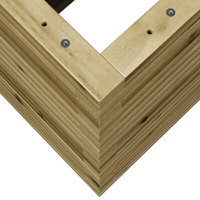vidaXL Sodo lovelis, 70x40x68,5cm, impregnuota pušies mediena