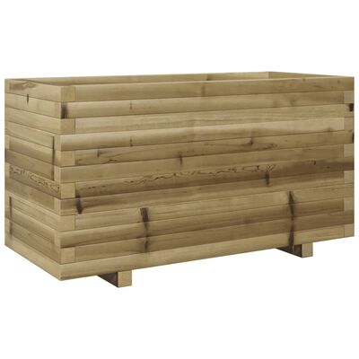 vidaXL Sodo lovelis, 90x40x49,5cm, impregnuota pušies mediena