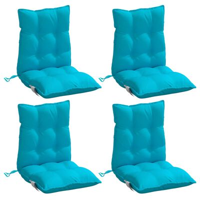 vidaXL Kėdės pagalvėlės, 4vnt., turkio, oksfordo audinys