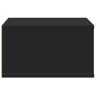 vidaXL Spausdintuvo stovas, juodas, 49x40x22,5cm, apdirbta mediena