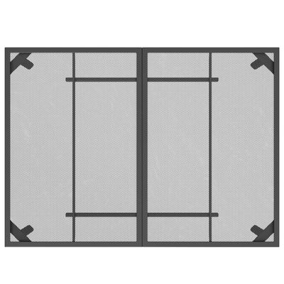 vidaXL Sodo stalas, antracito, 110x80x72cm, plienas, tinklelis