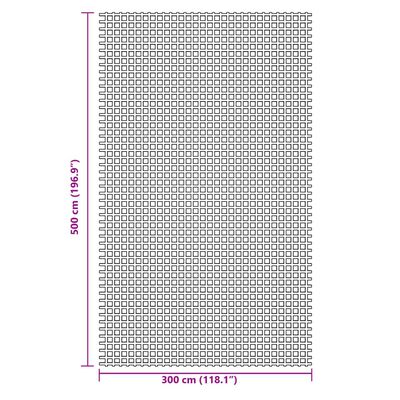 vidaXL Stovyklavimo paklotas, žalios spalvos, 5x3m