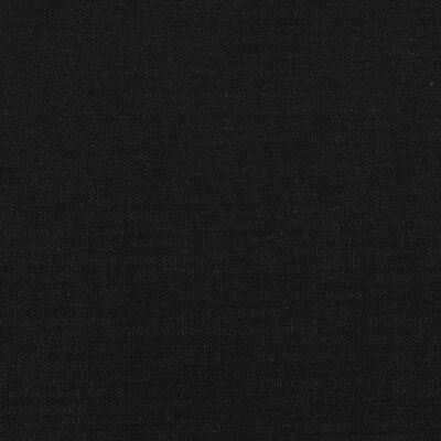vidaXL Galvūgalis su auselėmis, juodos spalvos,163x23x78/88cm, audinys