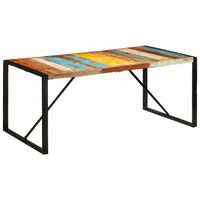 vidaXL Valgomojo stalas, 175x90x76cm, perdirbtos medienos masyvas