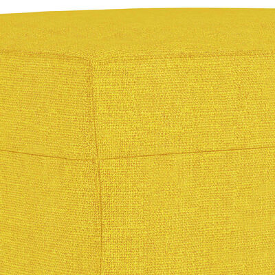 vidaXL Sofos komplektas su pagalvėlėmis, 3 dalių, geltonas, audinys