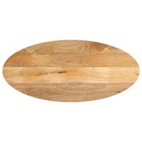vidaXL Stalviršis, 80x40x2,5cm, mango medienos masyvas, ovalo formos