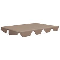 vidaXL Pakaitinis skliautas sodo sūpynėms, taupe, 150/130x105/70cm