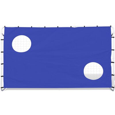 vidaXL Futbolo vartai su treniruočių sienele, 240x92x150cm, plienas