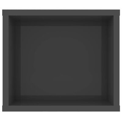 vidaXL Pakabinama TV spintelė, pilka, 100x30x26,5cm, mediena, blizgi