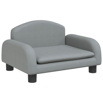 vidaXL Vaikiška sofa, šviesiai pilkos spalvos, 50x40x30cm, audinys