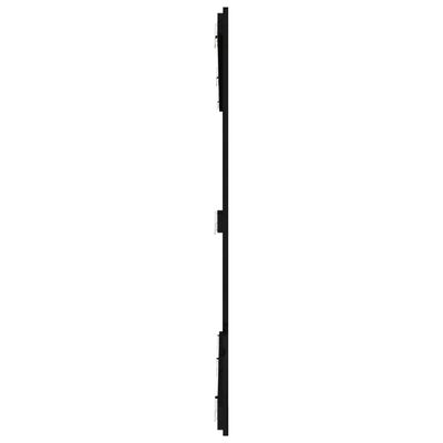 vidaXL Sieninis galvūgalis, juodas, 185x3x110cm, pušies masyvas