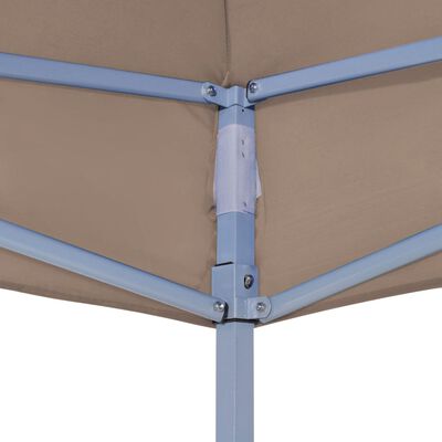 vidaXL Proginės palapinės stogas, taupe spalvos, 3x3m, 270 g/m²