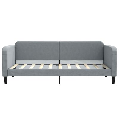 vidaXL Sofa, šviesiai pilkos spalvos, 90x190cm, audinys