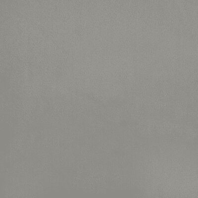 vidaXL Lova su spyruoklėmis ir čiužiniu, pilka, 90x190 cm, aksomas