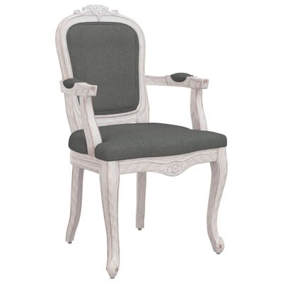 vidaXL Valgomojo kėdės, 2vnt., pilkos, 62x59,5x100,5cm, audinys