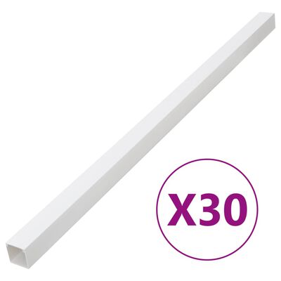 vidaXL Kabelių kanalas, 100x10mm, 30m, PVC