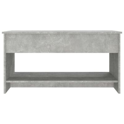 vidaXL Kavos staliukas, betono pilkas, 102x50x52,5cm, apdirbta mediena
