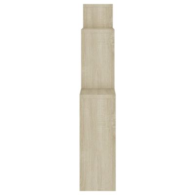 vidaXL Sieninė lentyna, sonoma ąžuolo, 80x15x78,5cm, apdirbta mediena