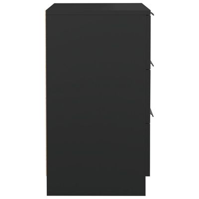 vidaXL Naktinės spintelės, 2vnt., juodos spalvos, 40x36x65cm