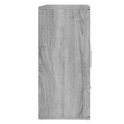 vidaXL Šoninė spintelė, pilka ąžuolo, 91x29,5x65cm, apdirbta mediena