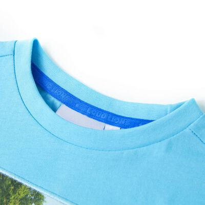 Vaikiški marškinėliai, mėlynos spalvos, 140 dydžio