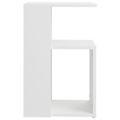 vidaXL Šoninis staliukas, baltos spalvos, 36x30x56cm, apdirbta mediena