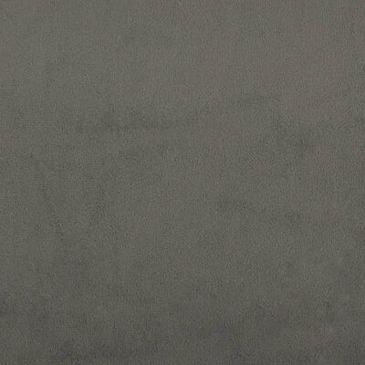 vidaXL Galvūgalis, tamsiai pilkos spalvos, 100x5x78/88cm, aksomas