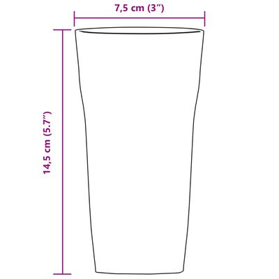 vidaXL Alaus stiklinės, 6vnt., 310 ml