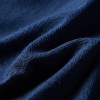 Vaikiški marškinėliai ilgomis rankovėmis, tamsiai mėlyni, 128 dydžio