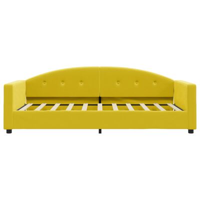 vidaXL Sofa, geltonos spalvos, 80x200cm, aksomas