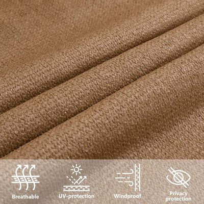 vidaXL Uždanga nuo saulės, taupe spalvos, 3x4x5m, HDPE, 160g/m²