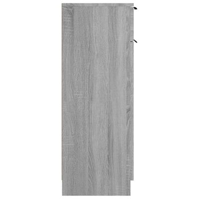vidaXL Vonios spintelė, pilka ąžuolo, 32x34x90cm, apdirbta mediena