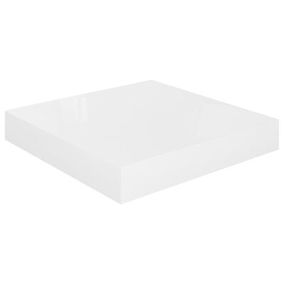 vidaXL Pakabinamos lentynos, 4vnt., baltos, 23x23,5x3,8cm, MDF