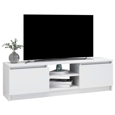 vidaXL Televizoriaus spintelė, balta, 120x30x35,5cm, apdirbta mediena