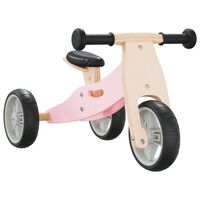 vidaXL Vaikiškas balansinis dviratis, 2-1, rožinės spalvos