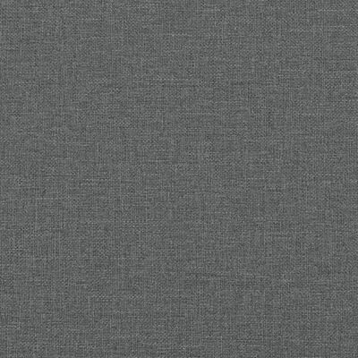 vidaXL Krėslas su pakoja, tamsiai pilkos spalvos, 60cm, audinys