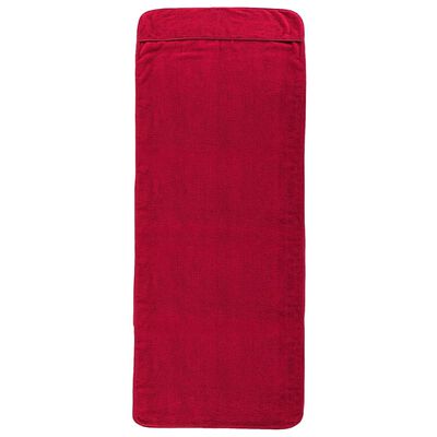 vidaXL Paplūdimio rankšluosčiai, 2vnt., raudoni, 75x200cm, audinys