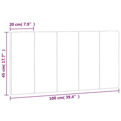 vidaXL Galvūgalio pagalvėlė, tamsiai žalios spalvos, 100cm, aksomas