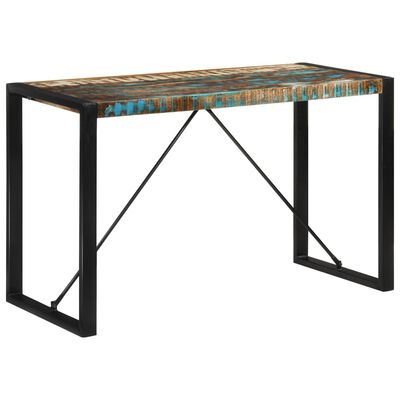 vidaXL Valgomojo stalas, 120x55x76cm, perdirbtos medienos masyvas