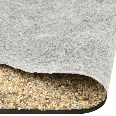 vidaXL Tvenkinio danga su akmenukais, natūrali smėlio, 100x40cm