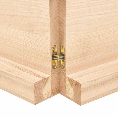 vidaXL Stalviršis, 160x40x(2–6)cm, neapdorotas ąžuolo medienos masyvas