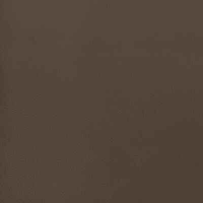 vidaXL Lova su spyruoklėmis ir čiužiniu, ruda, 140x200cm, dirbtinė oda