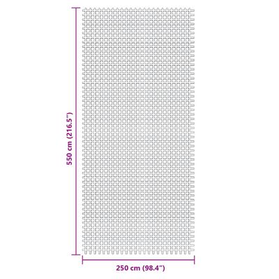 vidaXL Stovyklavimo paklotas, antracito spalvos, 5,5x2,5m