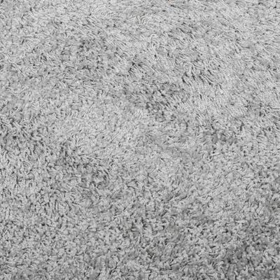 vidaXL Shaggy kilimas PAMPLONA, pilkas, 160x230cm, aukšti šereliai