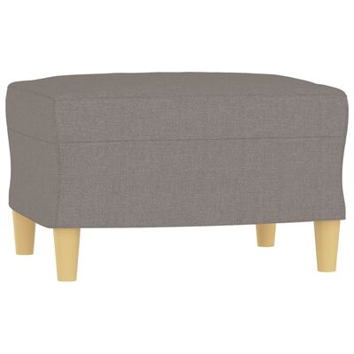 vidaXL Trivietė sofa su pakoja, taupe spalvos, 180cm, audinys