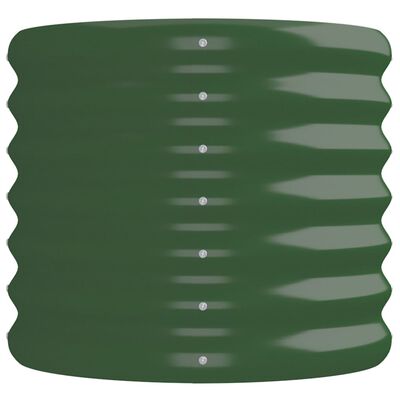 vidaXL Aukštas sodo lovelis, žalias, 224x40x36cm, plienas