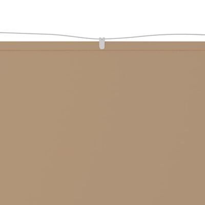 vidaXL Vertikali markizė, taupe spalvos, 60x600cm, oksfordo audinys